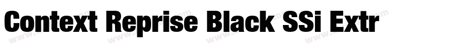 Context Reprise Black SSi Extra Bold字体转换